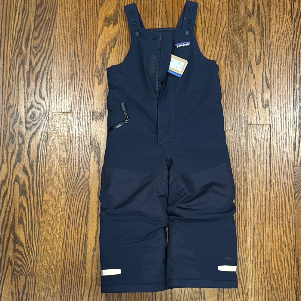 Kids Navy Blue Snow Bib
